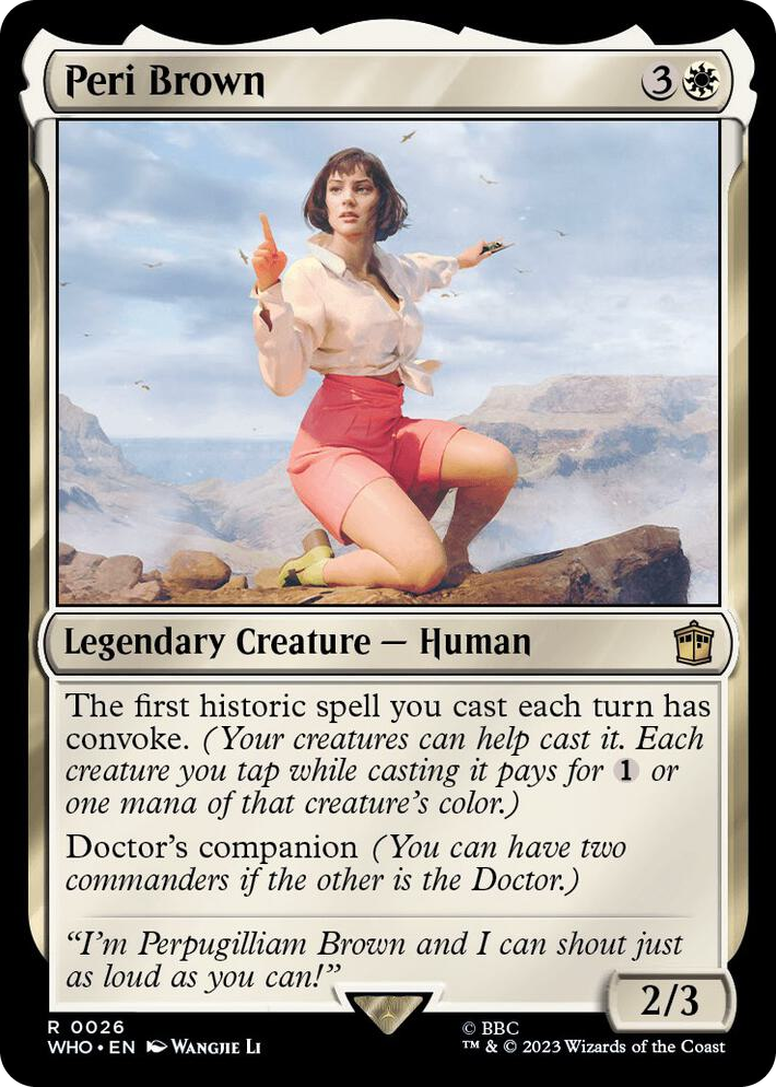 0026 Peri Brown R Universes Beyond: Doctor Who