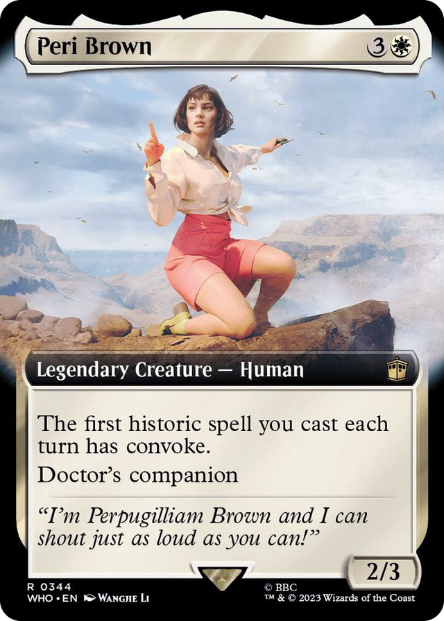 0344 Peri Brown (Extended Art) R Universes Beyond: Doctor Who