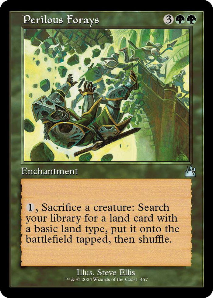 Perilous Forays (Retro Frame) #457 U - Ravnica Remastered Pokemon card