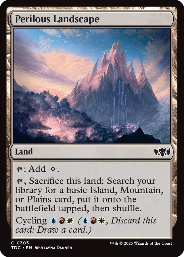 0383 Perilous Landscape C Commander: Tarkir: Dragonstorm
