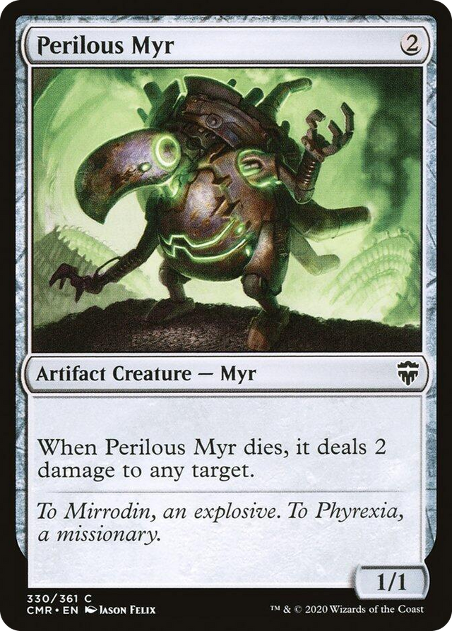 0330 Perilous Myr C Commander Legends