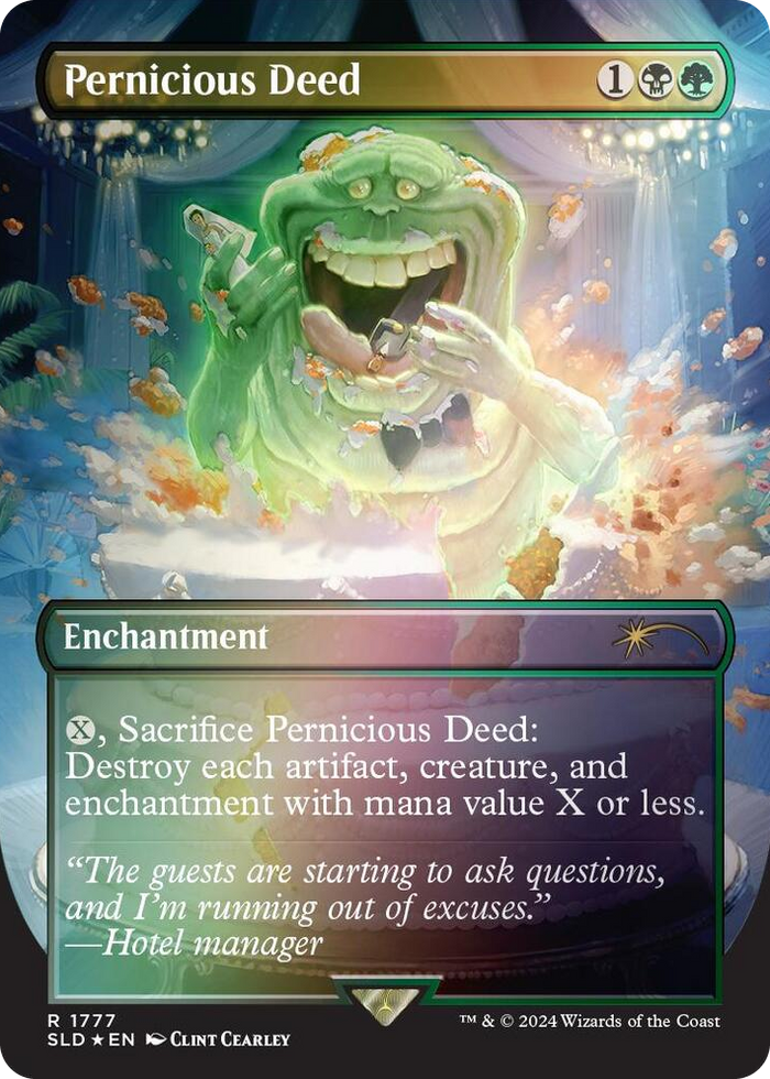 Pernicious Deed (Rainbow Foil) #1777 R - Secret Lair Drop Series Pokemon card