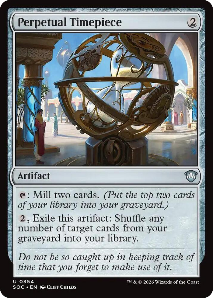 Perpetual Timepiece #354 U - Commander: Secrets of Strixhaven Pokemon card