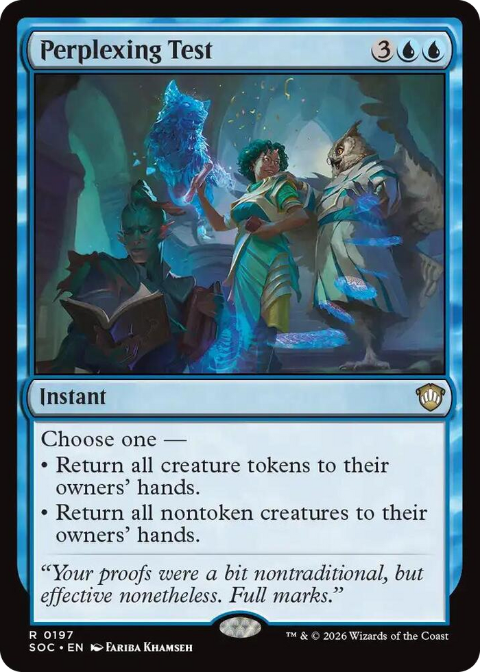 Perplexing Test #197 R - Commander: Secrets of Strixhaven Pokemon card