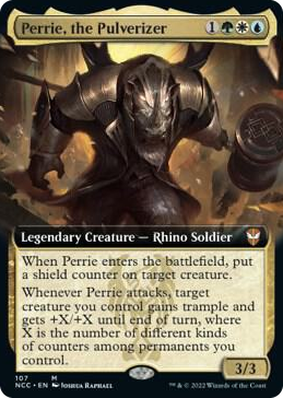0107 Perrie, the Pulverizer (Extended Art) M Commander: Streets of New Capenna
