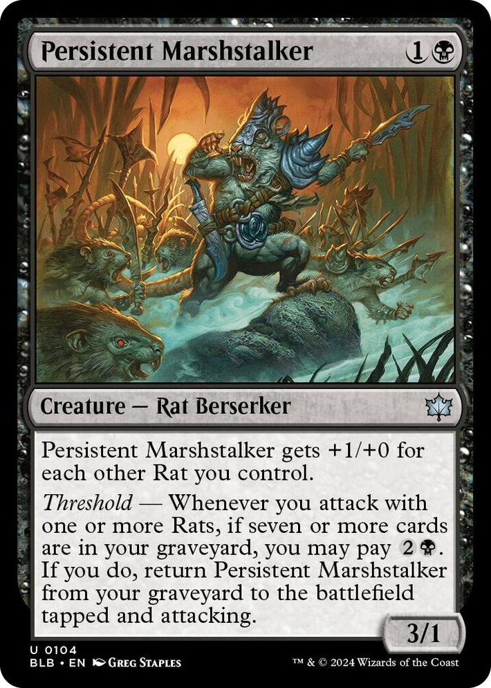 0104 Persistent Marshstalker U Bloomburrow