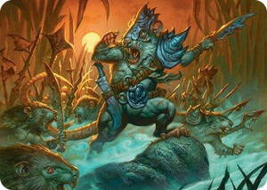 0014 Persistent Marshstalker Art Card S Art Series: Bloomburrow