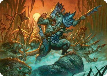 0014 Persistent Marshstalker Art Card S Art Series: Bloomburrow
