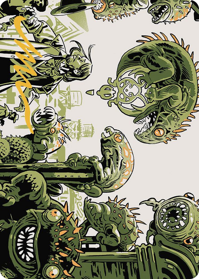 0042 Pest Infestation Art Card (Gold-Stamped Signature) S Art Series: Outlaws of Thunder Junction