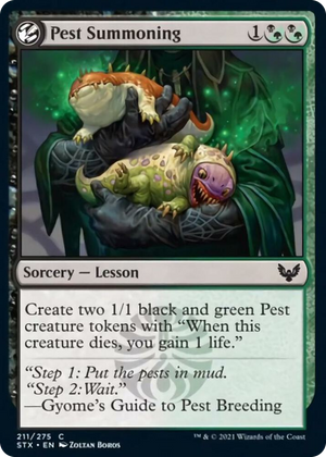 0211 Pest Summoning C Strixhaven: School of Mages
