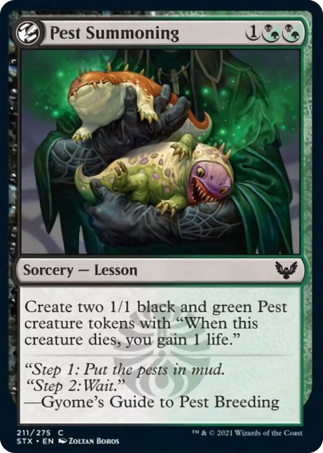 0211 Pest Summoning C Strixhaven: School of Mages