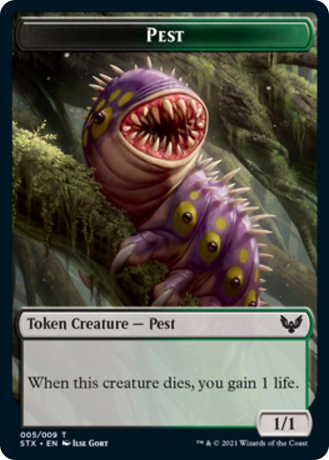 0005 Pest Token T Strixhaven: School of Mages