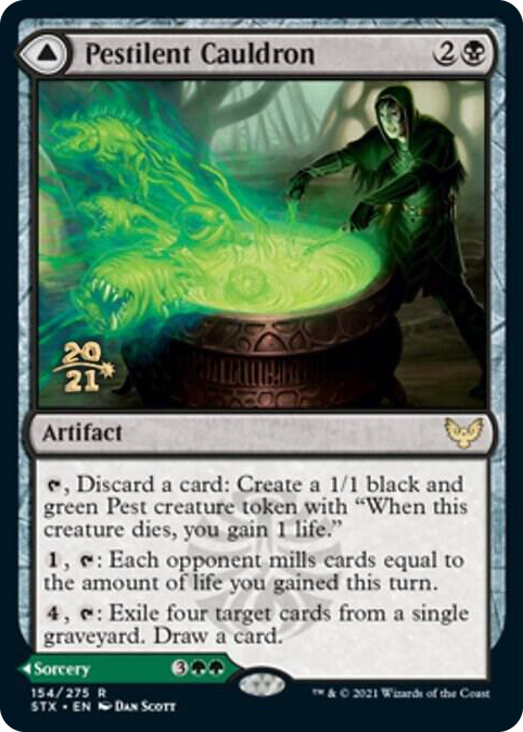 Pestilent Cauldron #154 R - Prerelease Cards Pokemon card