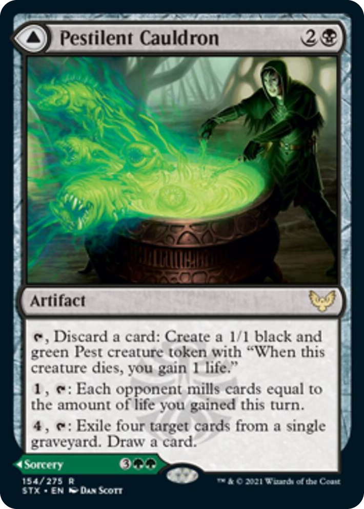 0154 Pestilent Cauldron R Strixhaven: School of Mages