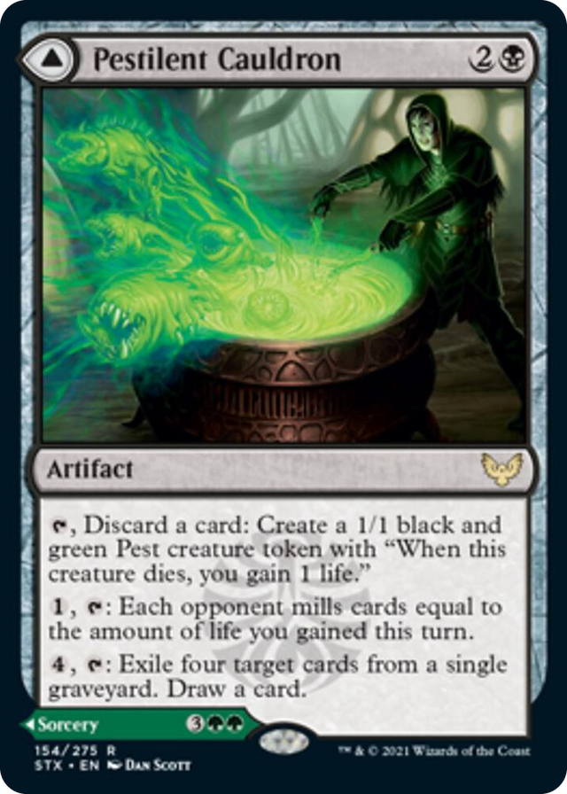 0154 Pestilent Cauldron R Strixhaven: School of Mages