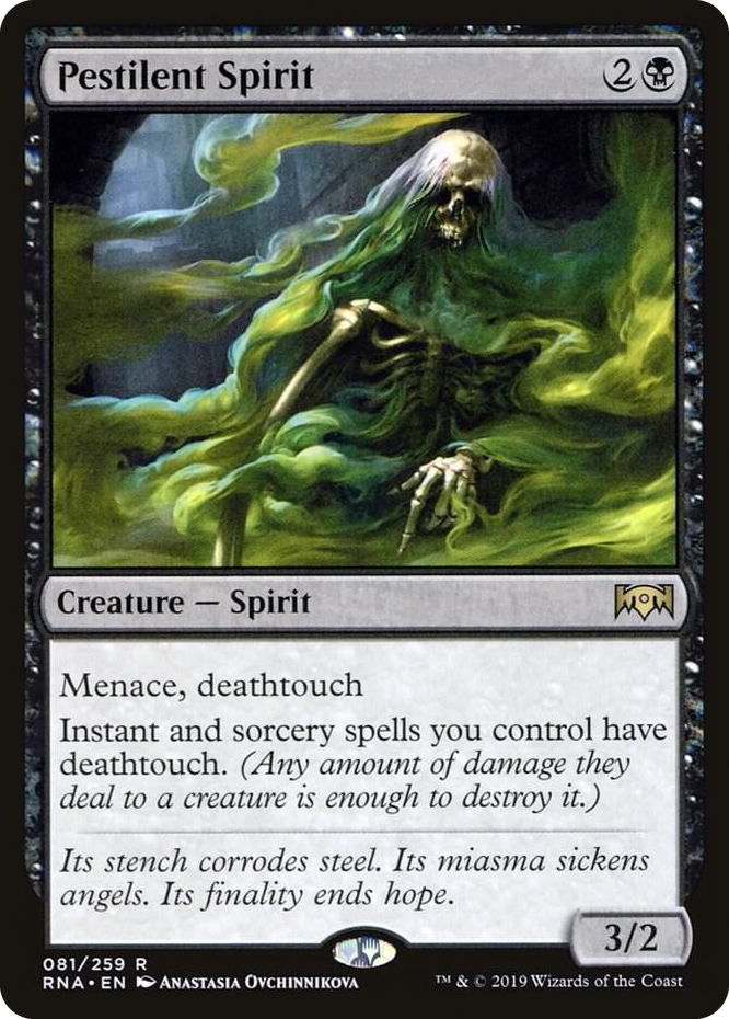 0081 Pestilent Spirit R Ravnica Allegiance