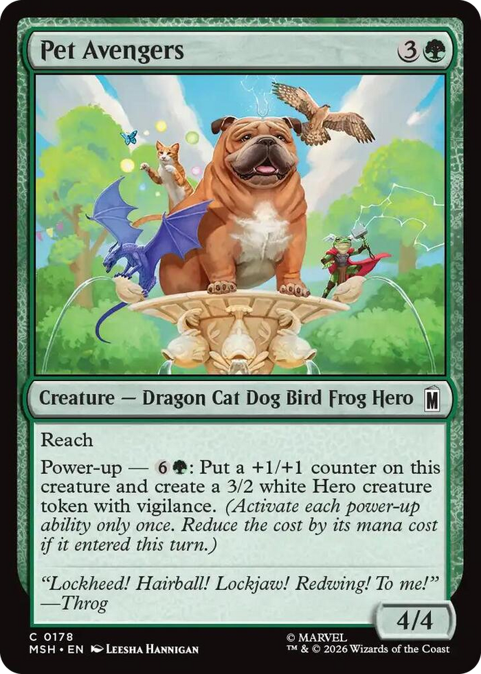 Pet Avengers #178 C - Marvel Super Heroes Pokemon card