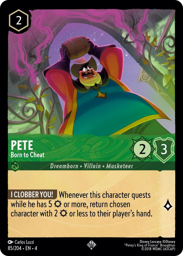 0085 Pete - Born to Cheat Super Rare Ursula's Return