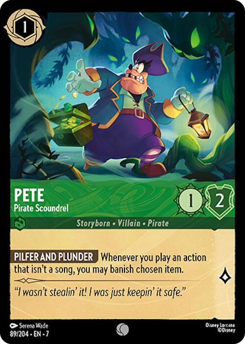 0089 Pete - Pirate Scoundrel Common Archazia's Island