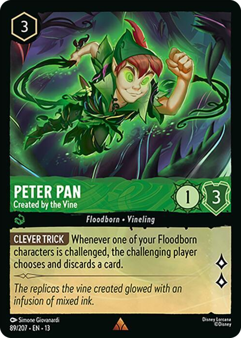 0089 Peter Pan - Created by the Vine Rare Attack of the Vine!