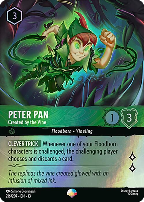 Peter Pan - Created by the Vine (Epic) #216 Epic - Attack of the Vine! Pokemon card
