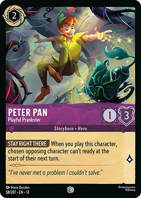 0058 Peter Pan - Playful Prankster Common Attack of the Vine!