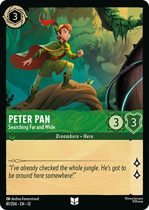 0081 Peter Pan - Searching Far and Wide Uncommon Wilds Unknown