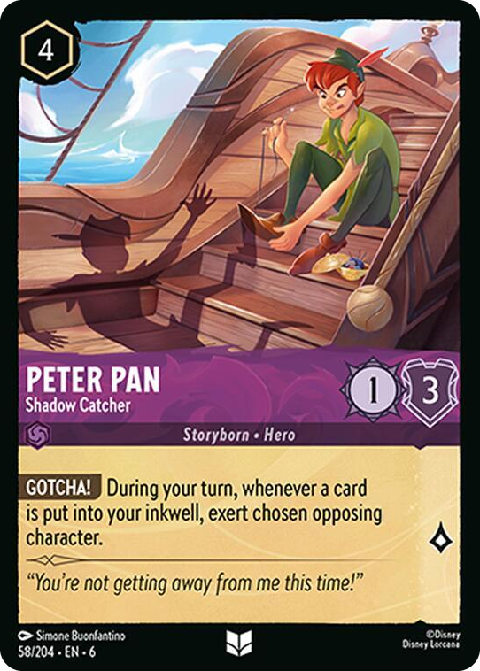 0058 Peter Pan - Shadow Catcher Uncommon Azurite Sea