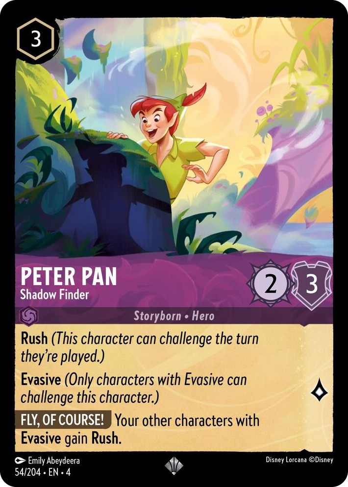 0054 Peter Pan - Shadow Finder Super Rare Ursula's Return