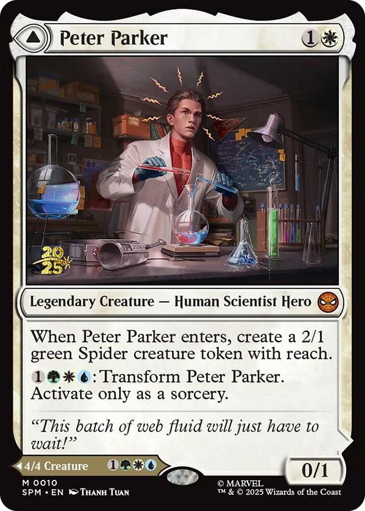 0010 Peter Parker M Prerelease Cards