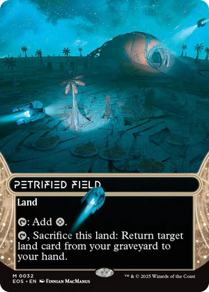 0032 Petrified Field (0032) (Borderless) M Edge of Eternities: Stellar Sights