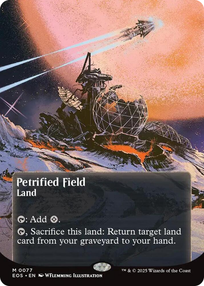 Petrified Field (0077) (Borderless) #77 M - Edge of Eternities: Stellar Sights Pokemon card