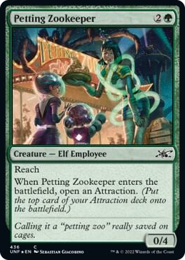 0436 Petting Zookeeper (Galaxy Foil) C Unfinity