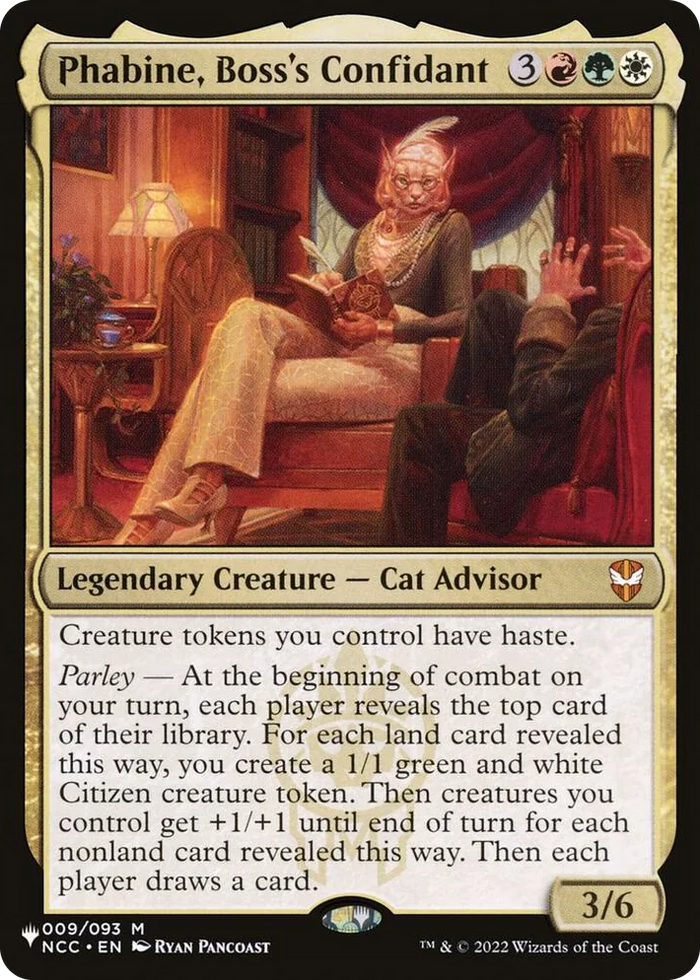 0009 Phabine, Boss's Confidant M The List Reprints