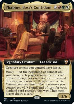 0108 Phabine, Boss's Confidant (Extended Art) M Commander: Streets of New Capenna
