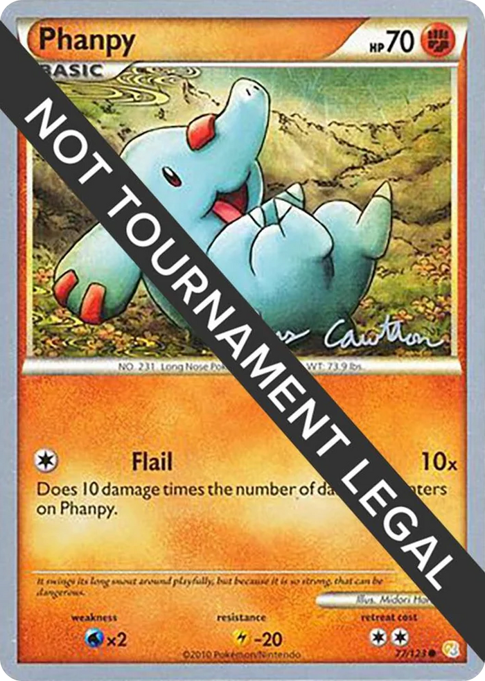 0077 Phanpy - 2011 (Ross Cawthon) Common World Championship Decks