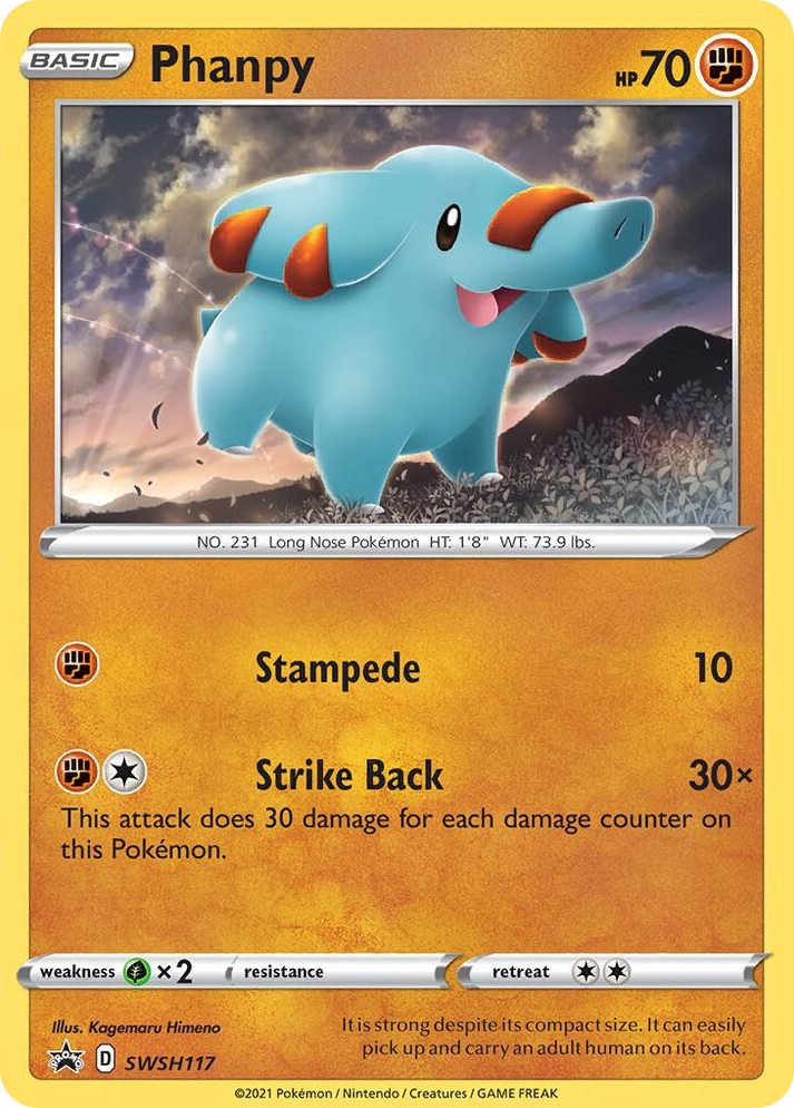 0117 Phanpy - SWSH117 Promo Sword & Shield Promo Cards