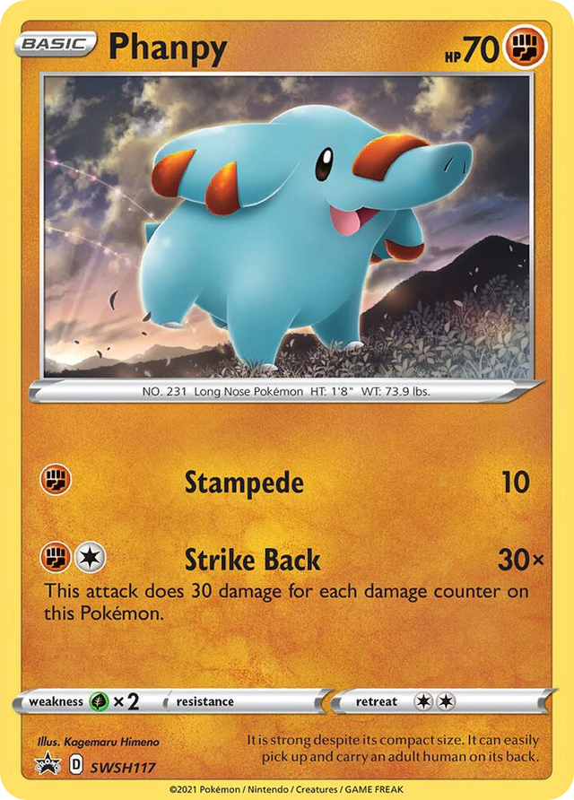 0117 Phanpy - SWSH117 Promo Sword & Shield Promo Cards