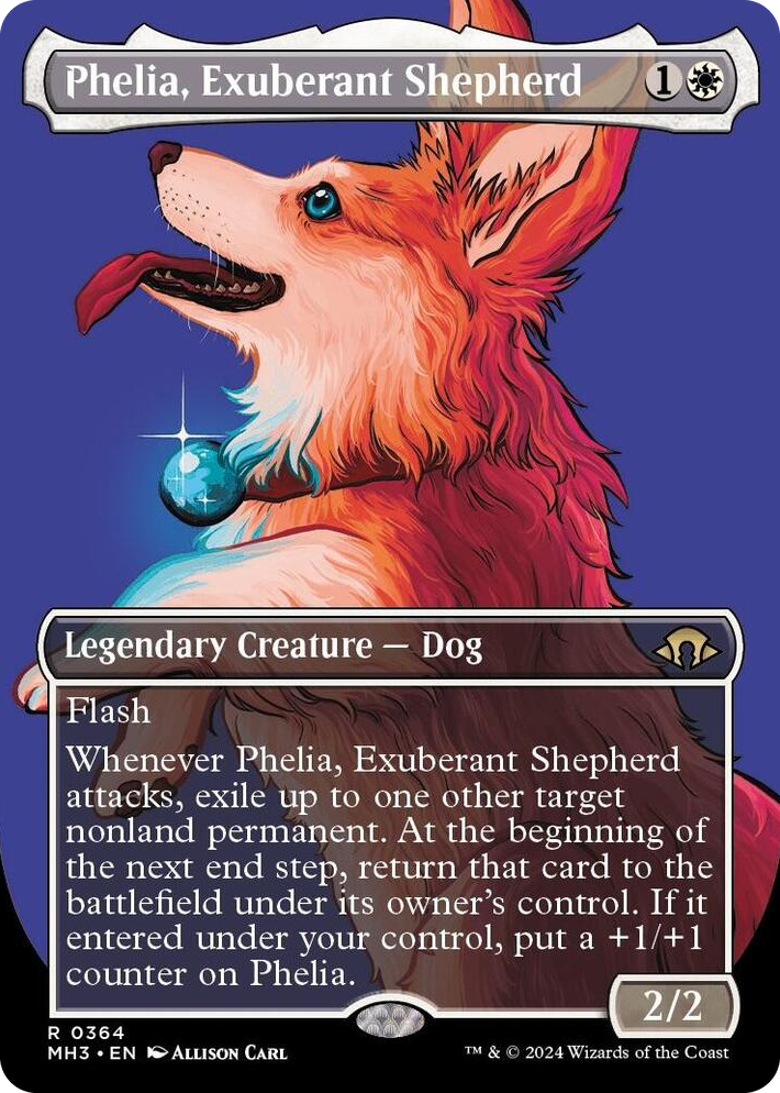 0364 Phelia, Exuberant Shepherd (Borderless) R Modern Horizons 3