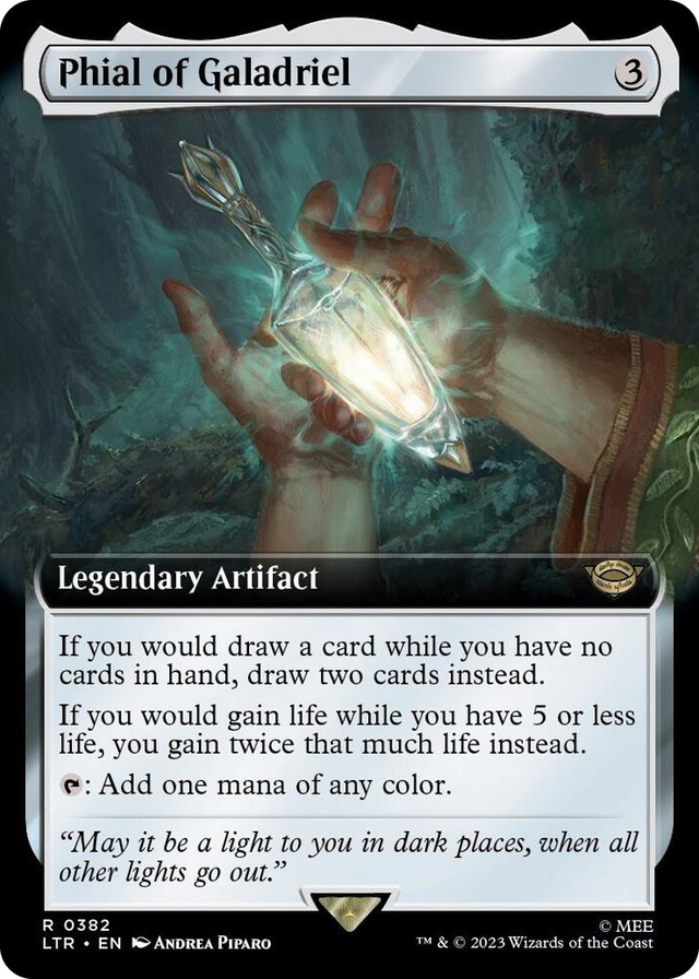 0382 Phial of Galadriel (Extended Art) R Universes Beyond: The Lord of the Rings: Tales of Middle-earth