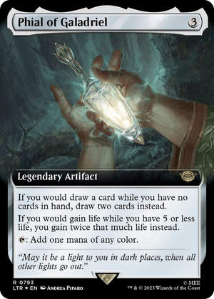 0793 Phial of Galadriel (Extended Art) (Surge Foil) R Universes Beyond: The Lord of the Rings: Tales of Middle-earth