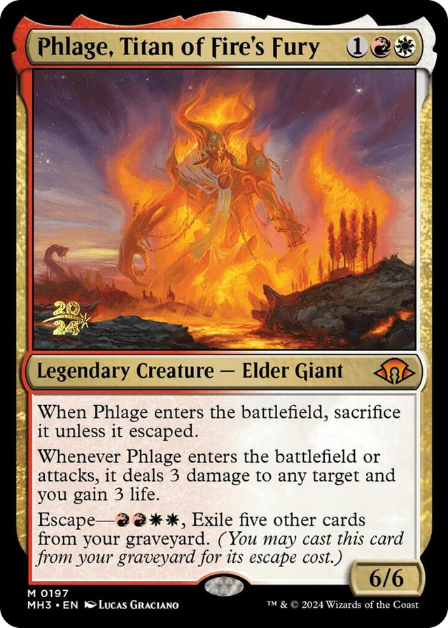 0197 Phlage, Titan of Fire's Fury M Prerelease Cards