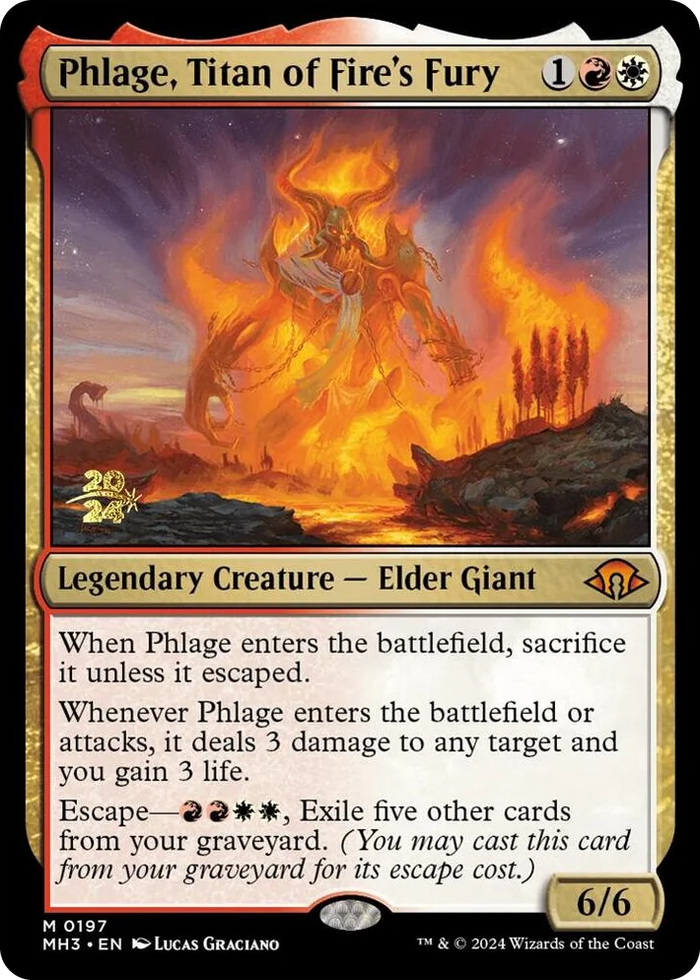 0197 Phlage, Titan of Fire's Fury M Prerelease Cards