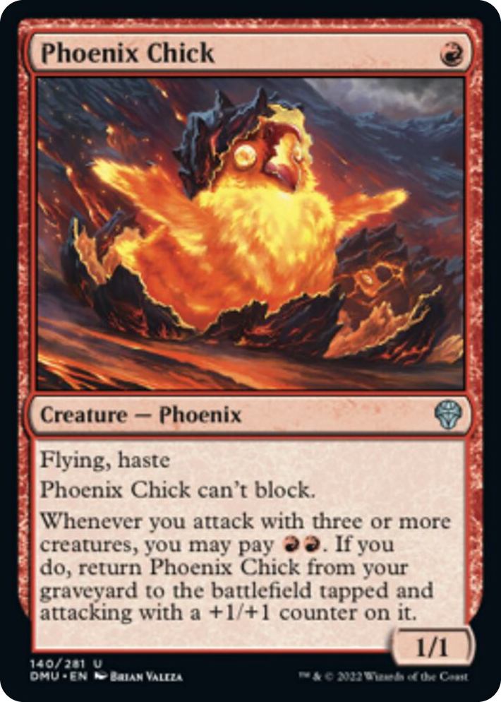 0140 Phoenix Chick U Dominaria United