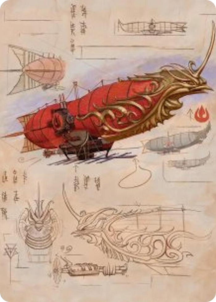 Phoenix Fleet Airship Art Card #35 S - Art Series: Avatar: The Last Airbender Pokemon card
