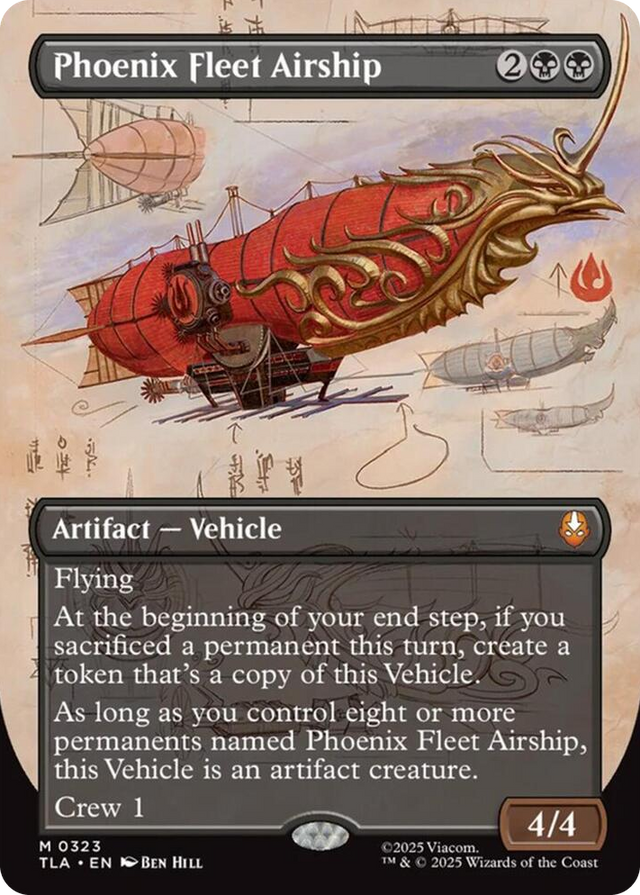 0323 Phoenix Fleet Airship (Borderless) M The Last Airbender