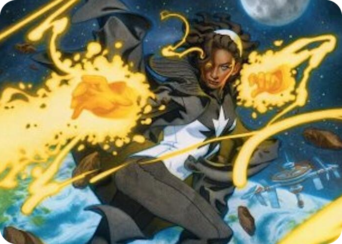 Photon, Mighty Marvel Art Card #34 S - Art Series: Marvel Super Heroes Pokemon card