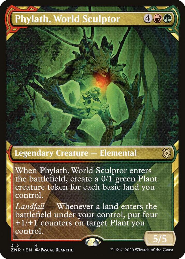 0313 Phylath, World Sculptor (Showcase) R Zendikar Rising