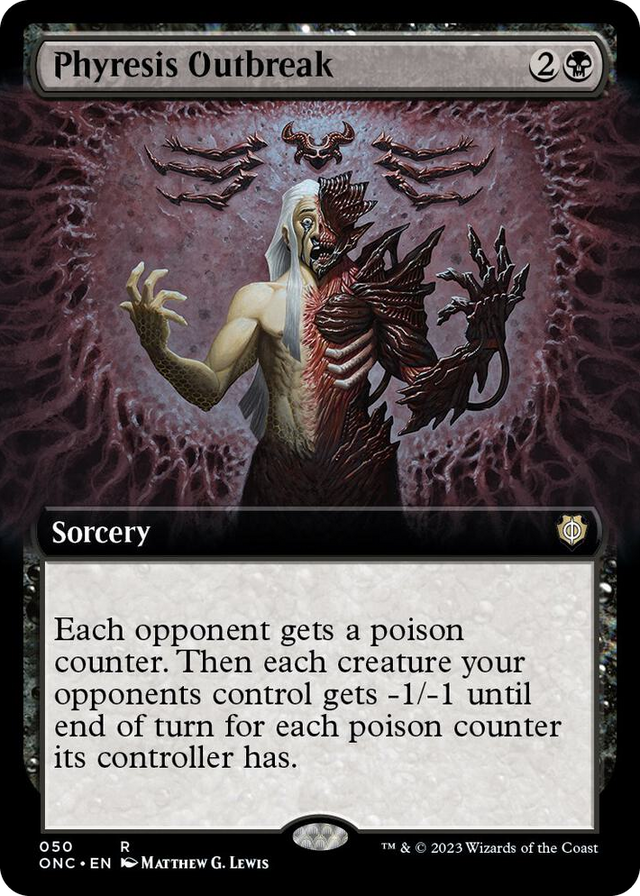 0050 Phyresis Outbreak (Extended Art) R Commander: Phyrexia: All Will Be One
