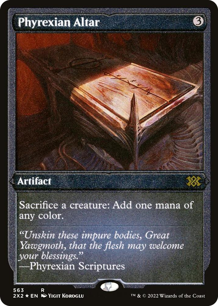 0563 Phyrexian Altar (Foil Etched) R Double Masters 2022